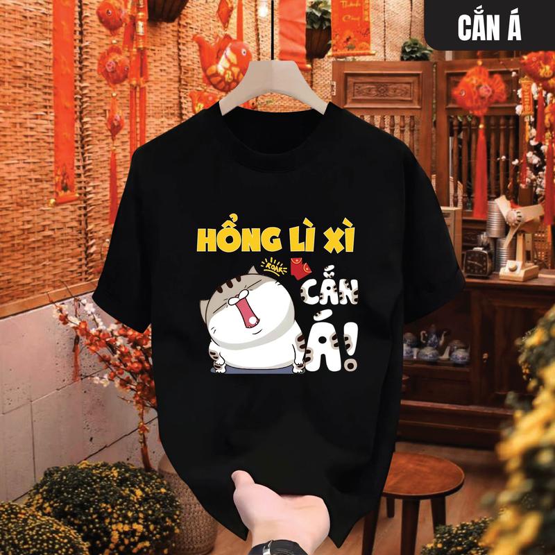 Áo thun Tết CẮN Á form Fullsize nam nữ từ trẻ em đến người lớn Tee shirt chất liệu cao cấp trẻ trung năng động MANTINO BASIC