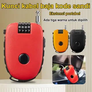 Aksesoris Keamanan Bayi Komplit: Helm Ringan Tali Baja Anti-Silet (Model XYZ) untuk Kereta, Sepeda, Tas Outdoor, & Perjalanan (Anti-Curi, Berdurasi Panjang, Ringan Dibawa) - Warna Merah, UKuran 50x30x20 cm