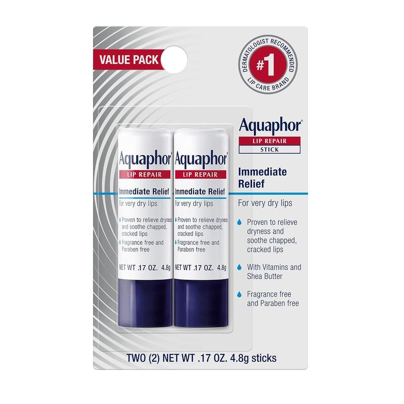 Son Dưỡng Môi Aquaphor, EUCERIN, Dưỡng Ẩm, Phục Hồi, Chống Nứt Nẻ, Tẩy Da Chết, Nuôi Dưỡng, 4.8G, Cặp 0