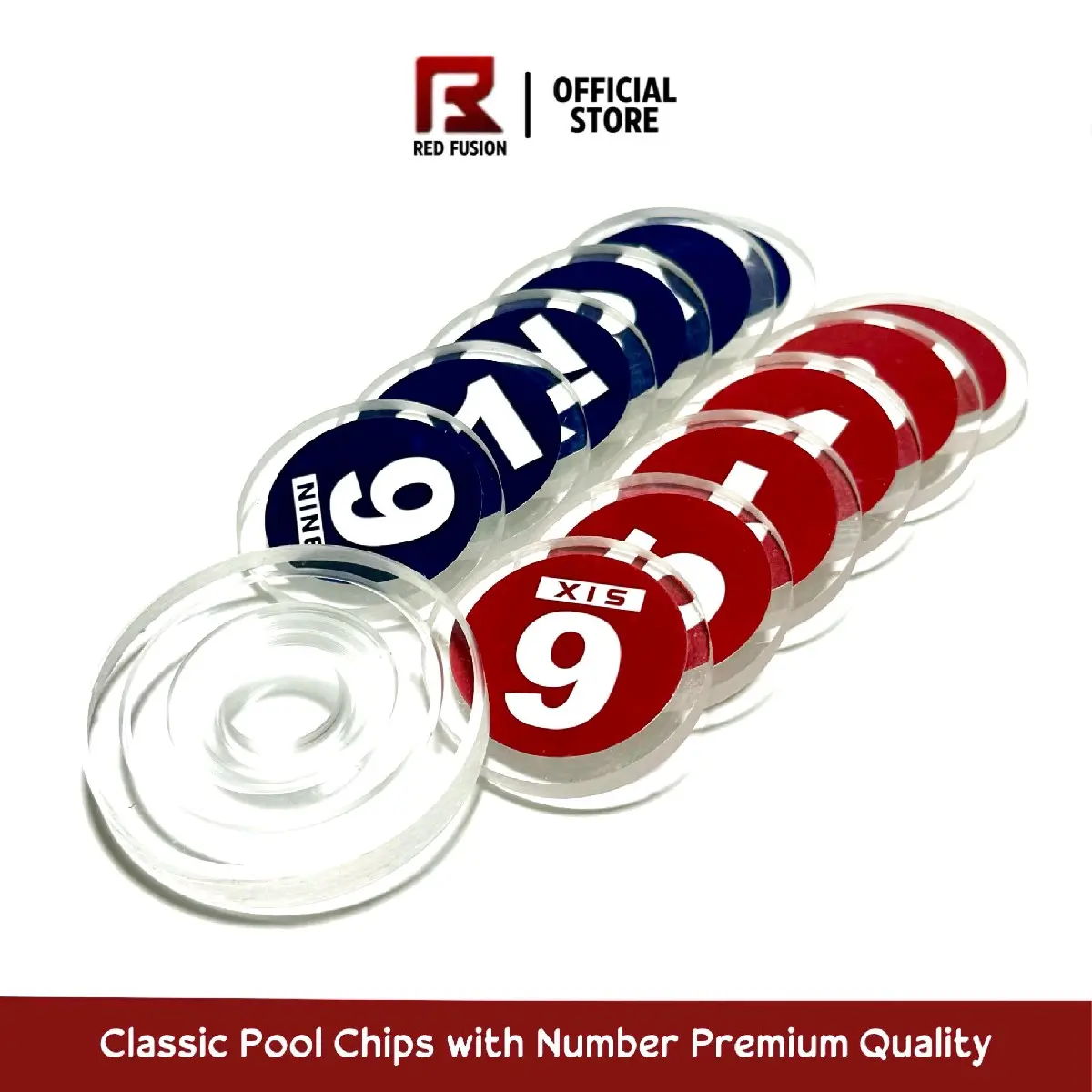 Classic Pool Chips With Number Premium Quality