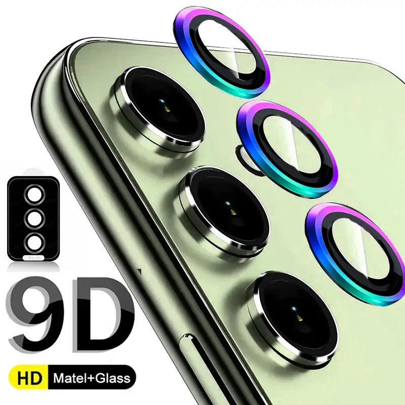 Pelindung Kamera Lens Protector For Samsung A55 A15 A35 A24 A25 A05 A05S A14 A34 A54 Flip 5 4G 5G S22 S23 Ultra S23 FE Plus Kaca Pelindung Lensa Camera Film Accessories 1
