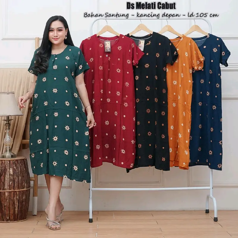100RB 4pcs DASTER ANEKA MOTIF STANDAR LD 105 -  110 KANCING DEPAN/DASTER KEKINIAN BUSUI 7