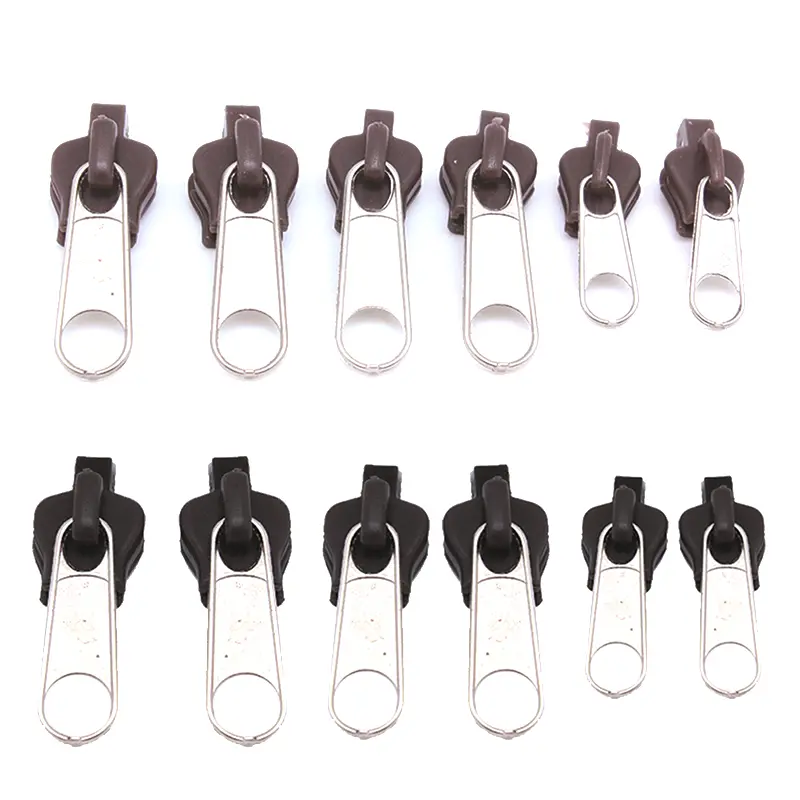 Bộ Dụng Cụ Phục Hồi Khóa Kéo Tiện Dụng, 6 Cái, Khóa Kéo Tạm Thời, Thích Hợp Để Sửa Chữa Và Tự Làm, Thanh Trượt Khóa Kéo Thay Thế, Cho May Vá