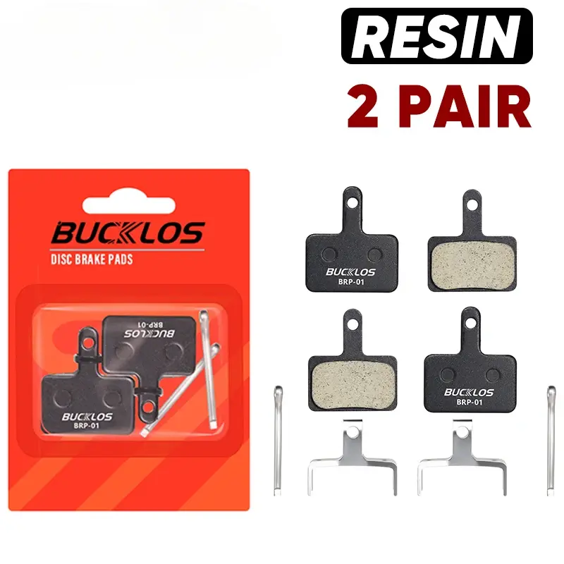BUCKLOS Brake Pads Bicycle Resin Disc Brake Pads for SHIMANO MT200 Durable MTB Road Bike Hydraulic Brake Pads Fit B01S B03S B05S