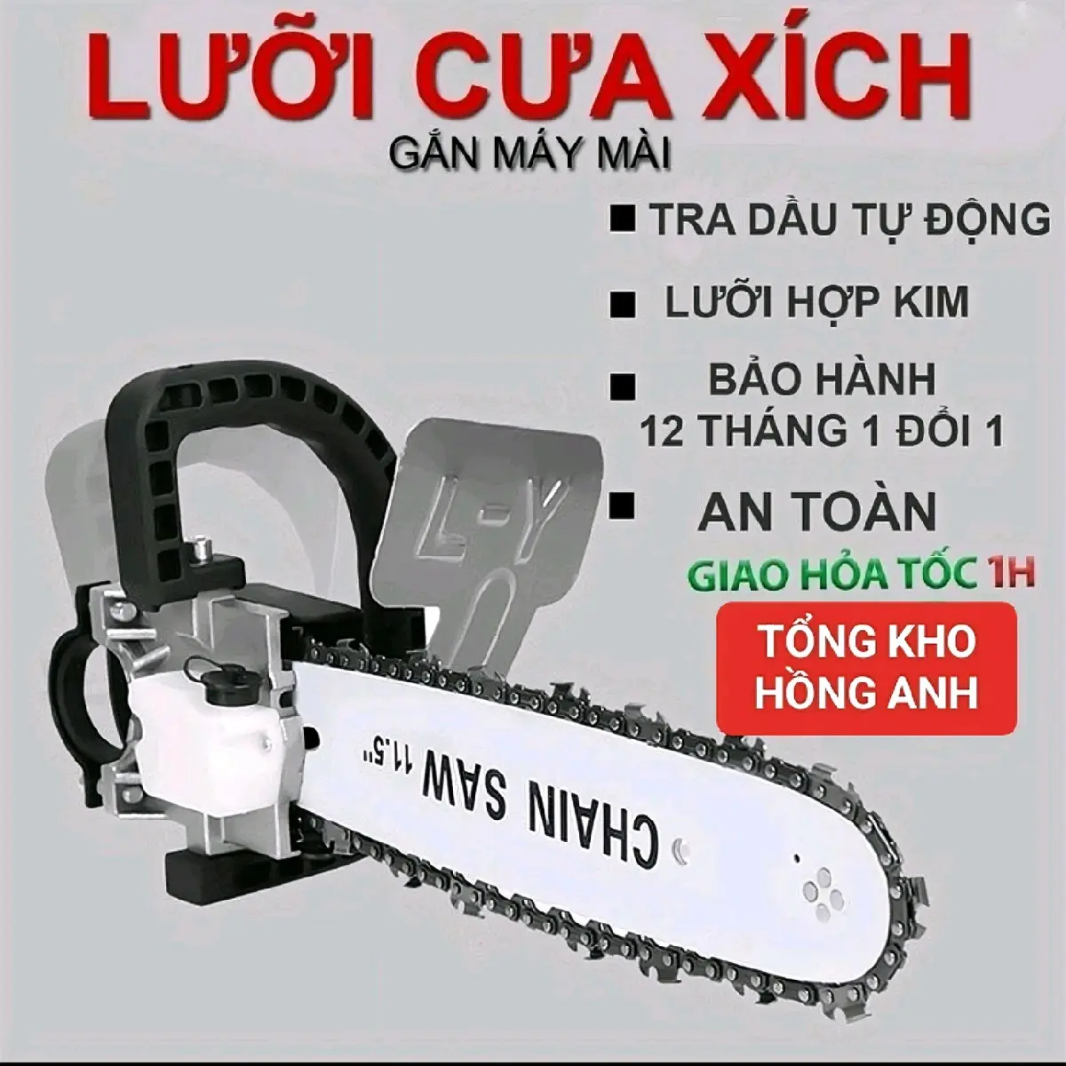 LƯỠI CƯA XÍCH GẮN MÁY MÀI (hàng chuẩn) gắn vào máy mài góc