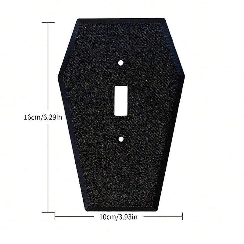 Product Introduction of Coffin Light Switch Cover, Single Toggle Switch Plate for Home Decor, Spooky Decor Switch Cover, Wall Decor 13