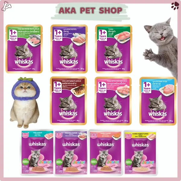 Pate cho mèo Whiskas đủ vị 80g - Aka Pet Shop
