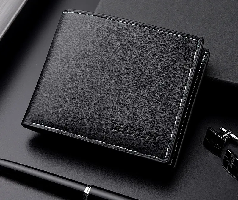 Ví da nam ngang Deabolar 069 cầm tay thời trang cao cấp Nhung Wallet 3