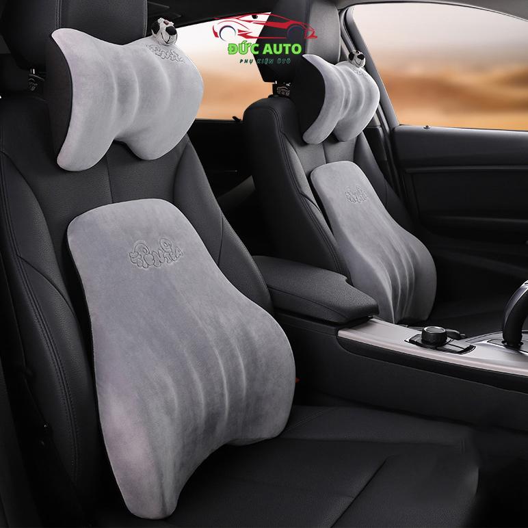 Gối Tựa Đầu Tựa Lưng Cao Su Non Hàng Cao Cấp Cho Ghế Ô Tô, Ghế Văn Phòng tua dau