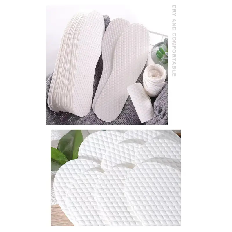 Lót Giày Dùng Một Lần, Lót Vệ Sinh, Mỏng, Làm Bằng Bột gỗ, Không Giặt Được, Thích Hợp Cho Nam Và Nữ, Thấm Hút Mồ Hôi Và Chống Mùi, Thích Hợp Cho Huấn Luyện Quân Sự, Có Thể Được Cắt Nhung 2