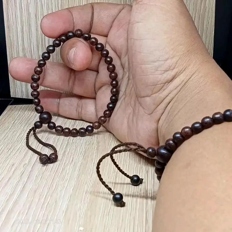 gelang tasbih kayu galih asem asli 5mm 33butir 4