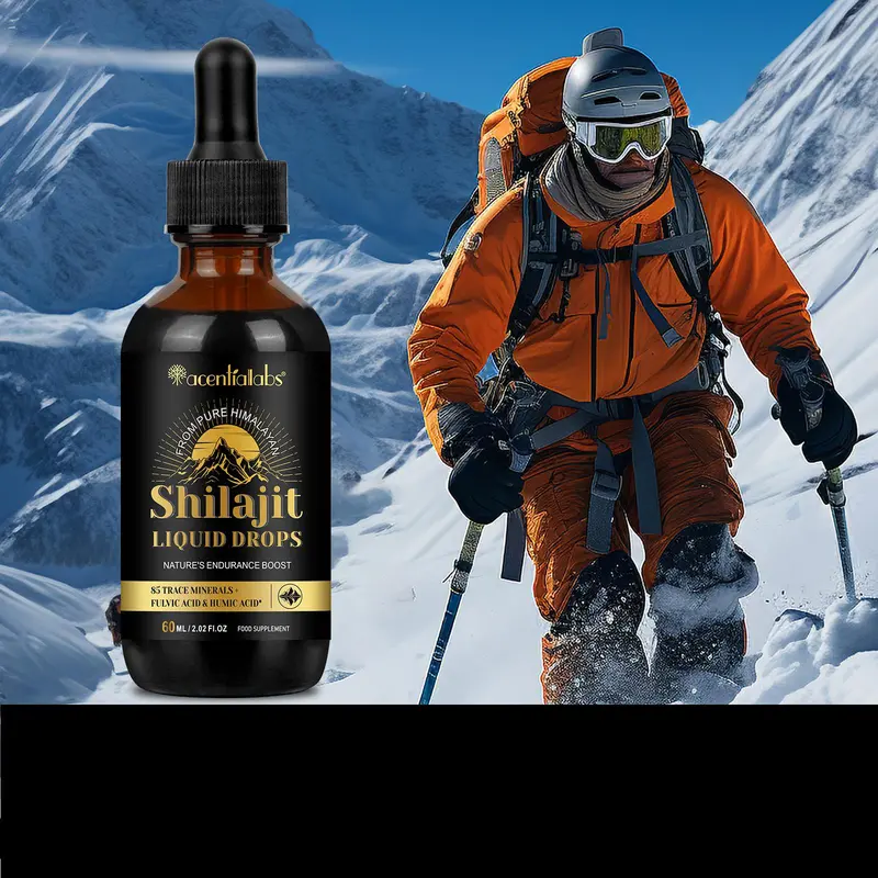 Shilajit Liquid Drops, Natural Body Care Serum for Men & Women, Body Care Kit for Daily Use, Fitness, Korean Skincare, Daily Skincare Routine, Energy Stamina Supplement, Skincare Products 6