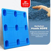 Gambar SPEEDS Palet Plastik HDPE Tebal 120x100x15cm Plastic Warehouse Pallet Kaki 9 Kuat Kokoh - 120x100x15cm 12KG dari SpeedsShop Kab. Tangerang 5 Tokopedia