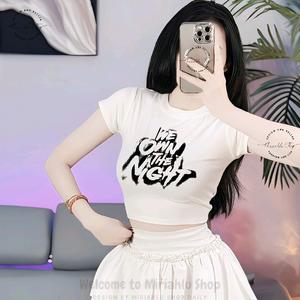 Áo Thun Croptop Thun Borip Form Basic Ôm Body In Chữ "We Own The Night", Kích Cở S M L, Áo Croptop Ôm Body Nữ Áo Kiểu Xinh Đẹp In Hình Độc Lạ Đi Biển Đang Hot 2025 Mặc Hè Mặc Nhà Mặc Đi Chơi Thoải Mái Có Bigsize Đến 65kg