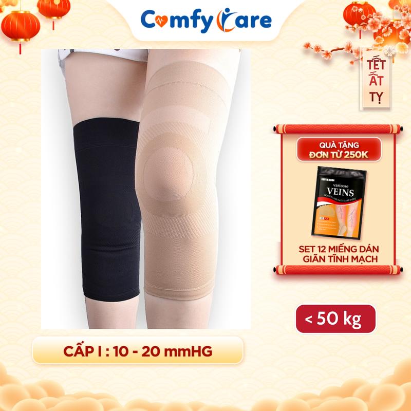 Tất Phòng Ngừa Suy Giãn Tĩnh Mạch Đầu Gối Chân Cấp 1 - COMFYCARE - Hỗ Trợ Lưu Thông Máu Tạo Áp Lực Giảm Đau Nhức