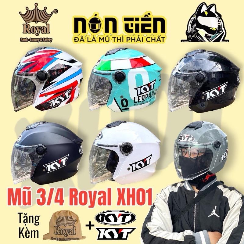(KÈM TÚI ĐỰNG VÀ LOGO KYT) Mũ Bảo Hiểm Xh01 đủ màu chính hãng lên logo KYT được bảo hành 12 tháng