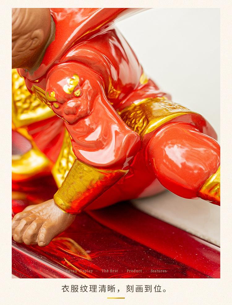 Product Introduction of Chinese Myth Monkey King Figurine Sun Wukong Statue Creative Car Decorations Art Crafts Ornament Home Decor Birthday Gifts Cute 31
