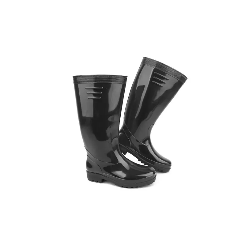 Fusha Boots Hitam 818-2 Sepatu Boots Tinggi Karet Murah Ringan Anti Air Slip 1