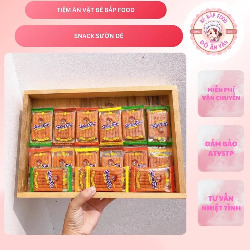  Sườn dê nướng Hằng Đại mini  1bịch 60gói  - Tiệm Ăn vặt Bé Bắp - Food đồ ăn vặt ngon đảm bảo chất lượng - Chua 