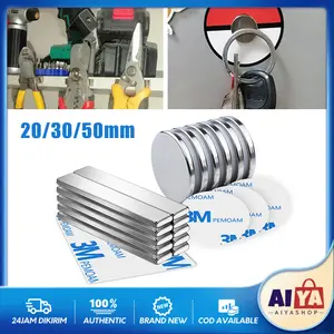 Magnet Putih Neodymium Neodimium Kotak Persegi Panjang Bulat 20X10X2/30X10X3/20X20X3M