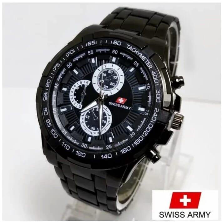 Product Introduction of Terlaris !!! Fashion Kasual  ANALOG Mewah Jam Tangan PRIA Elegan SA1349 Rantai SOLID [STAINLESS STEEL] Diameter : 4 cm | Chrono OFF (VARIASI) | Free BOX Dan BATERAI Cadangan | WATER RESISTANT | TAHAN AIR 18