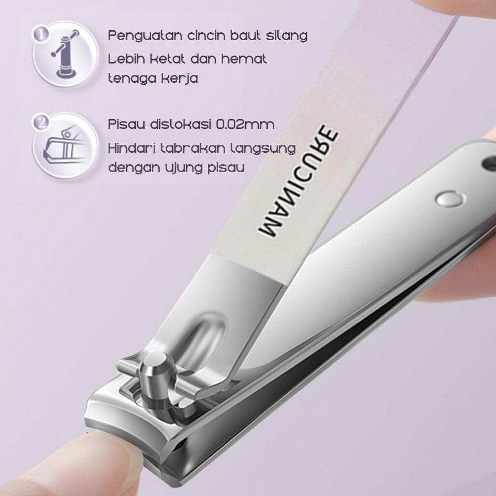 Gunting Kuku Set 4 pcs Premium - Carbon Steel Anti Karat, Gunting Kutikel, Alat Pedikur & Manikur Profesional untuk Perawatan Kaki dan Tangan di Rumah