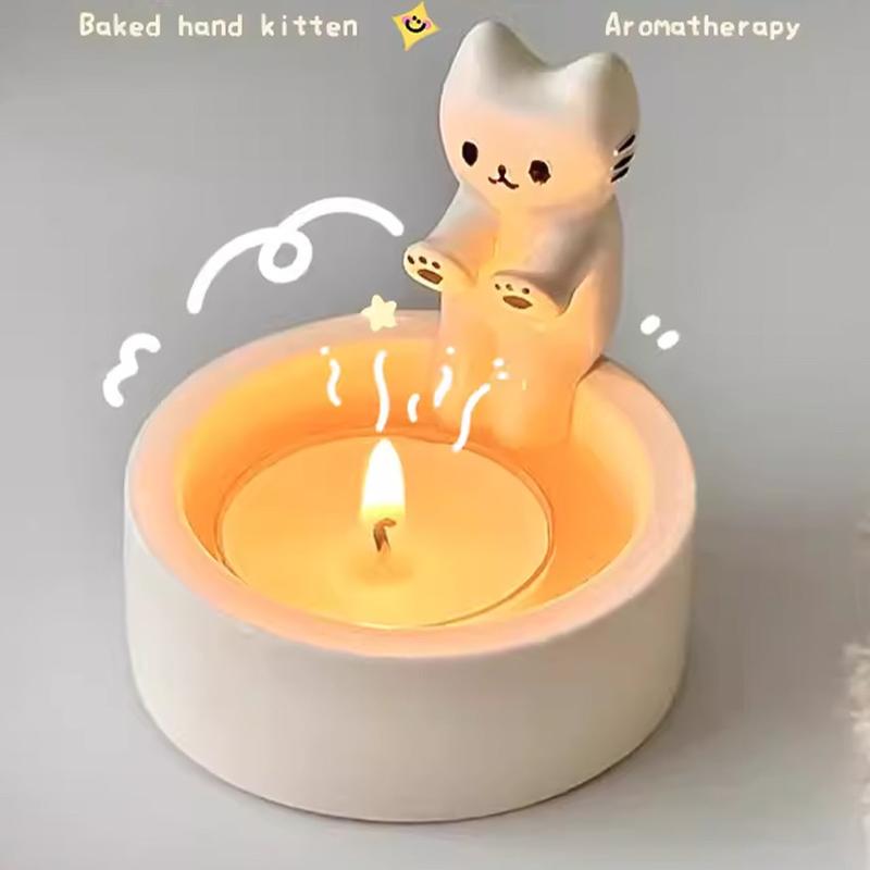 Tempat Lilin Kaca Aromaterapi untuk Meja Makan Dekorasi Rumah Unik dan Elegan Candle Holder dengan Model Nordic Aesthetic 2