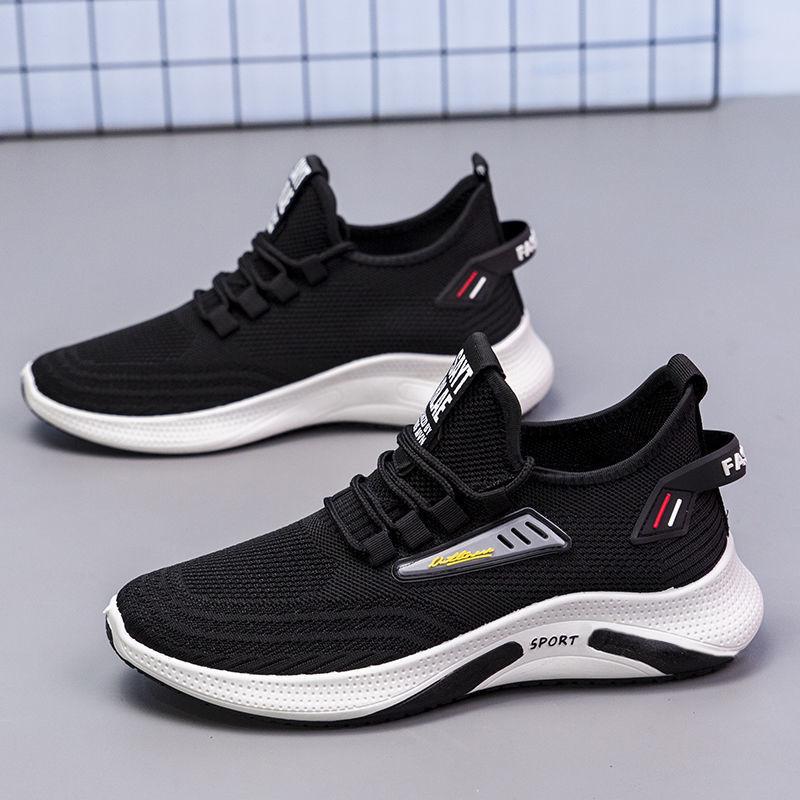 Giày Nam, Bộ Sưu Tập Mùa Lò Xo, Phong Cách Thường Ngày Làm Bằng Flyknit, Giày Chạy Bộ Hợp Xu hướng Giày Thể Thao Nam Thời Trang 3