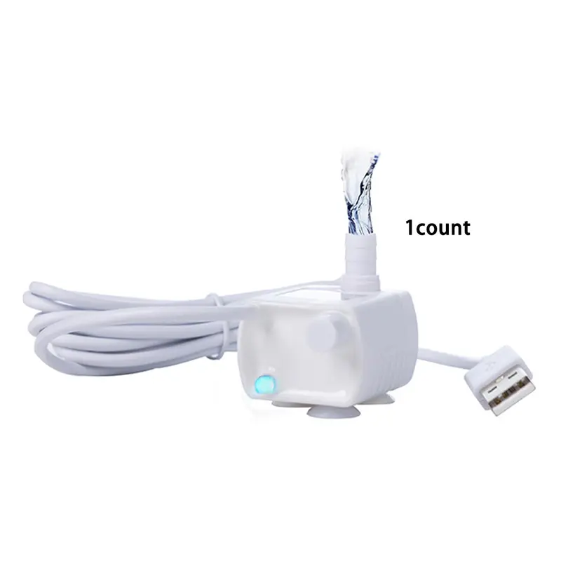 Cat Water Fountain Pump, USB Rechargeable Pet Water Fountain Replacement Pump, Pet Water Fountain Pump for Cat Water Fountain 0