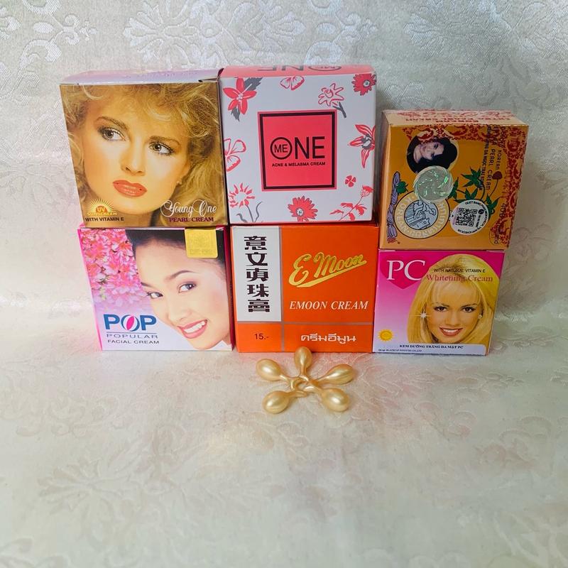 Combo kem Face dưỡng da mặt (6 món + 5 viên Vitamin E) 1
