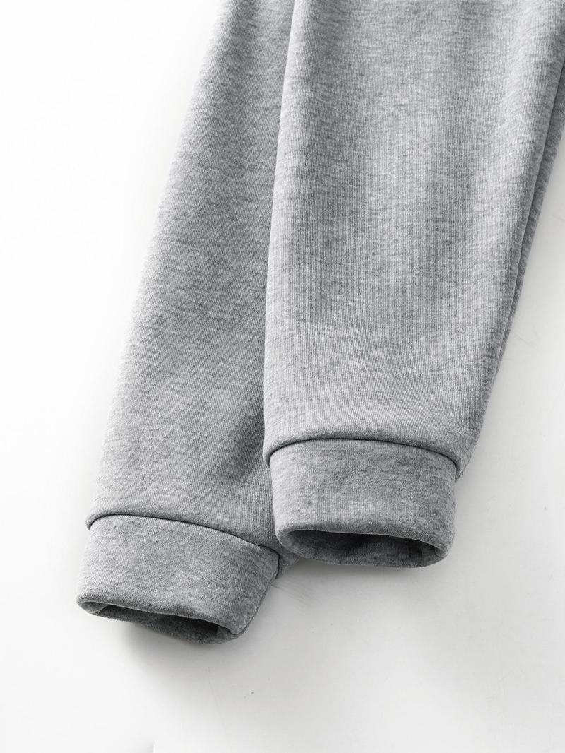 Product Introduction of Unisex's Cross Print Thermal Lined Hoodie, Casual Regular Fit Long Sleeve Hooded Sweatshirt for Fall & Winter, Men's Top for Daily Wear 6