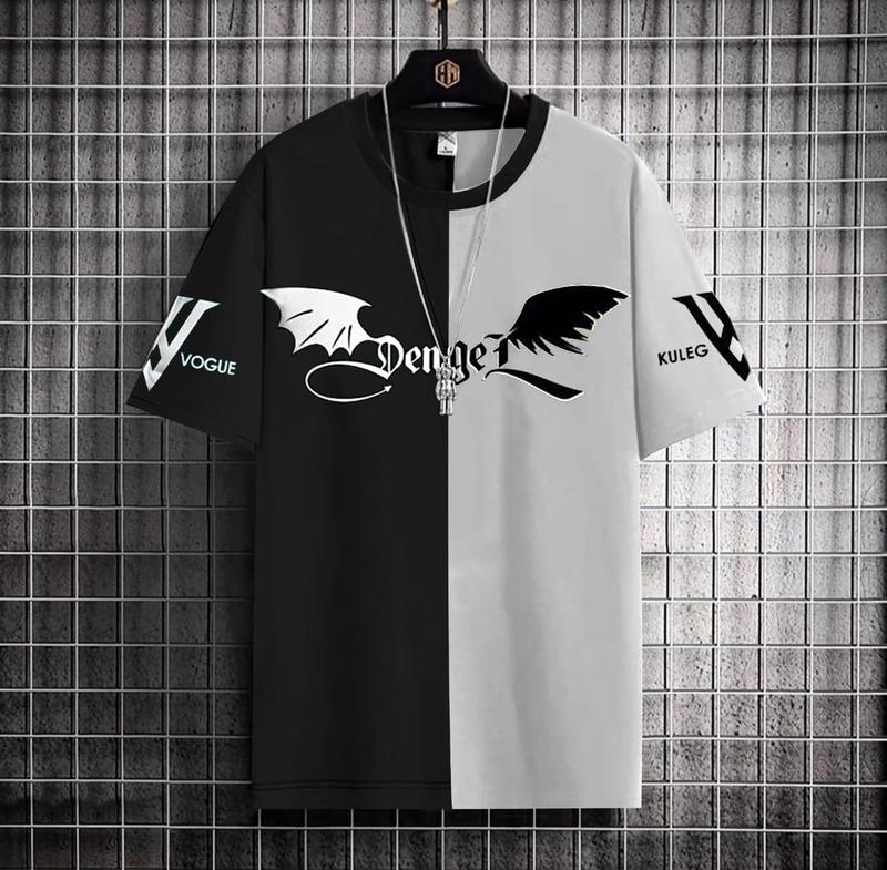 JAY-BAJU KAOS VOGUE LENGAN PENDEK-BAJU KAOS DISTRO MOTIF KOMBINASI KEREN-REAL PICT 2