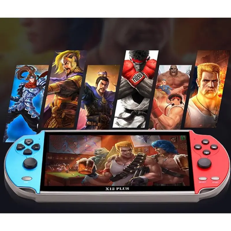 [ORIGINAL] PSP X7 Gameboy Handheld Game Console Player 8G Built-in 10000+ Games 4,3" 7