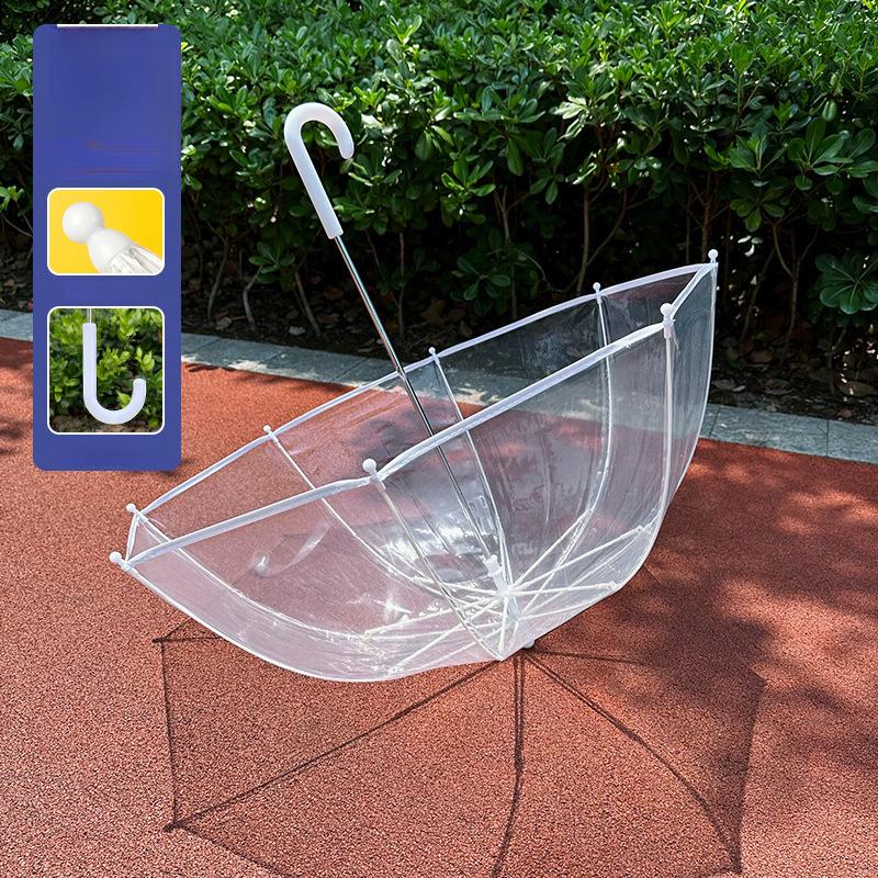 Product Introduction of Umbrella Summer creative children's transparent water gun umbrella parent-child beach pull-out water jet straight umbrella with extended handle 8