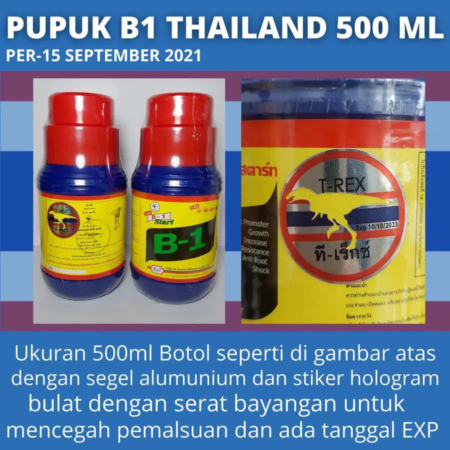 Vitamin Pupuk Tanaman B1 500ml Start ori Thailand