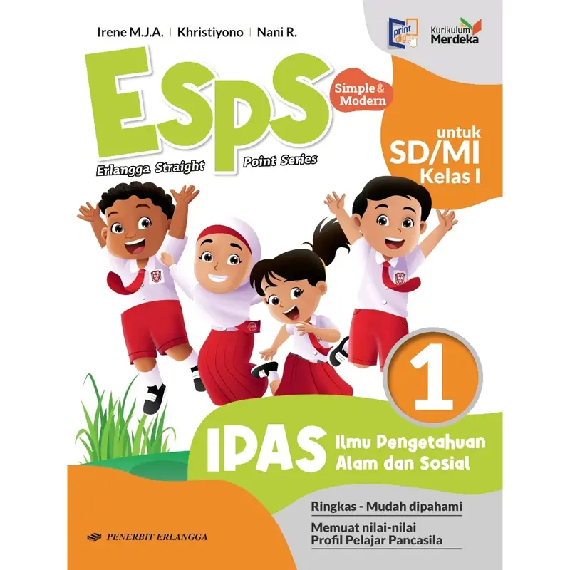 Buku ESPS IPAS SD Kelas 1-6 Kurikulum Merdeka Erlangga 0