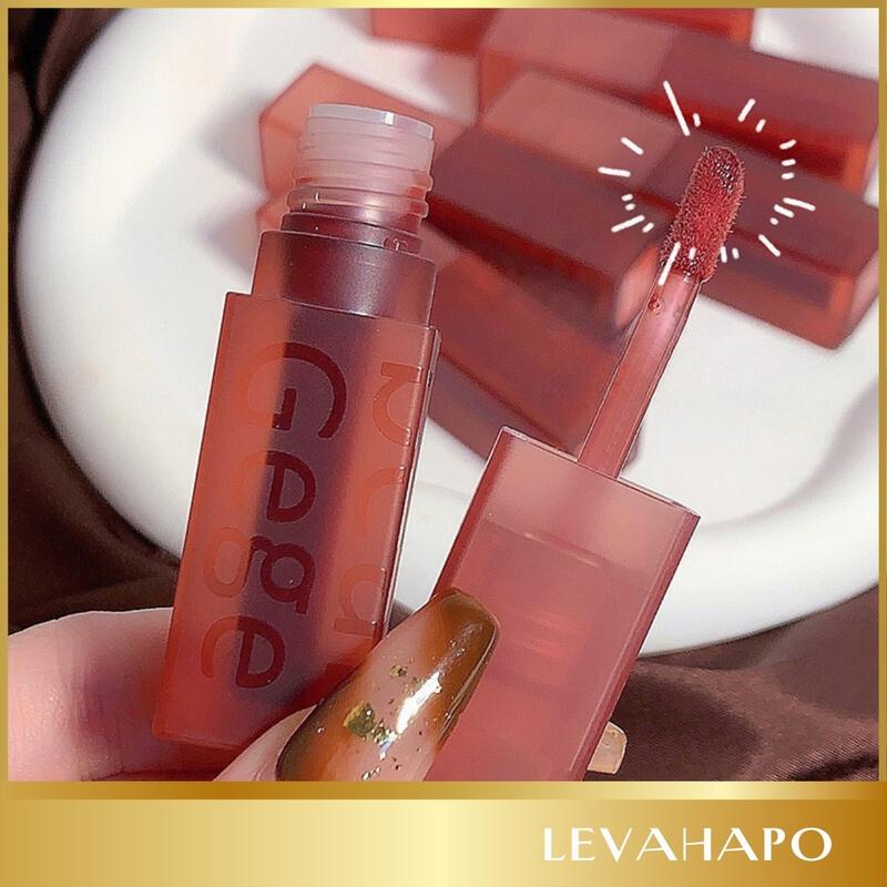 Son lì dưỡng môi Cosmetic Mỹ Phẩm Women Nữ Son Môi không trôi Gege Bear trang điểm makeup bóng làm đẹp SON07