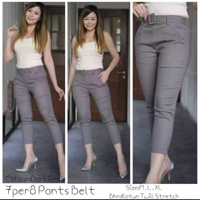 BAGGY PANTS 7/8 BELT TERBARU DAN TERMURAH Celana Kantong 5