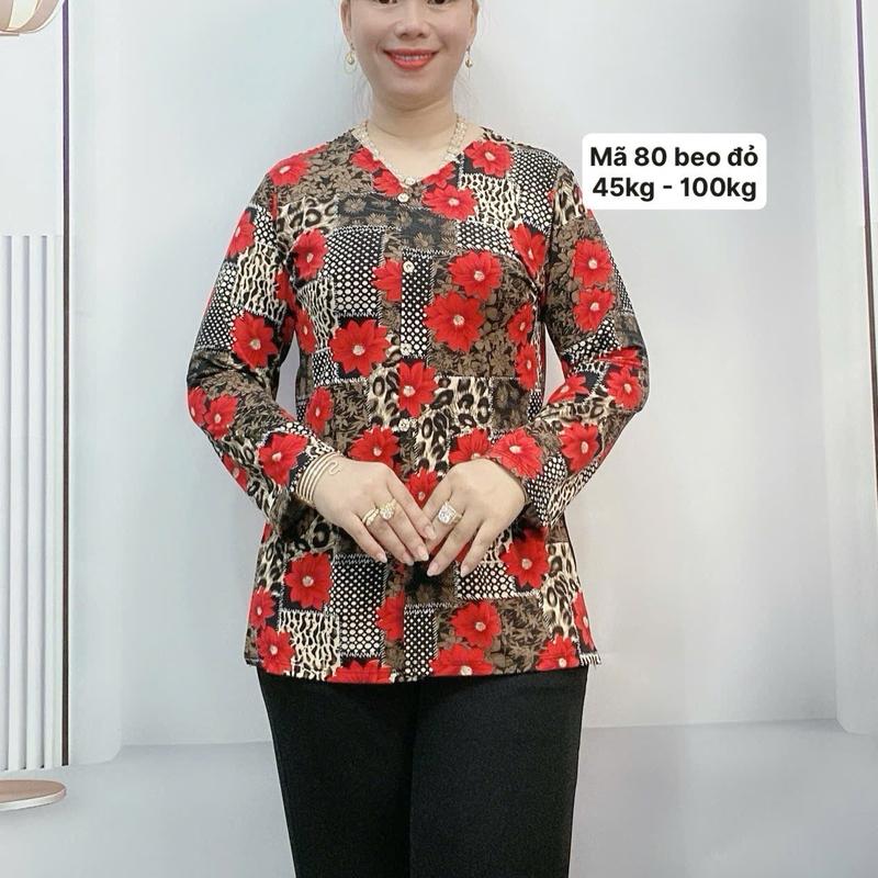Áo bà ba dài tay cách tân cổ tim Mã 80, hoa văn duyên dáng, sẻ tà có cúc, bigsize 45kg - 100kg - Nữ somi hot màu đen đễ thương Women