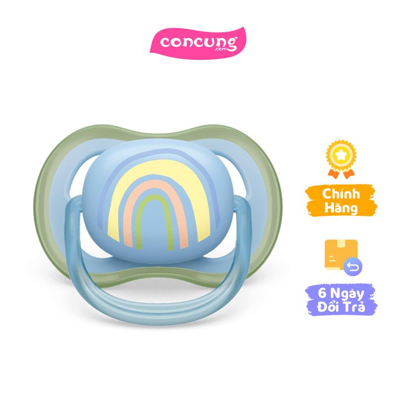 Ty ngậm Philips Avent siêu mềm 0-6M vỉ đơn (SCF086/03, xanh)