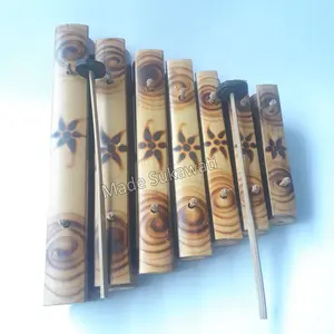 Gamelan bambu daun 7 kerajinan alat musik rindik pukul bali