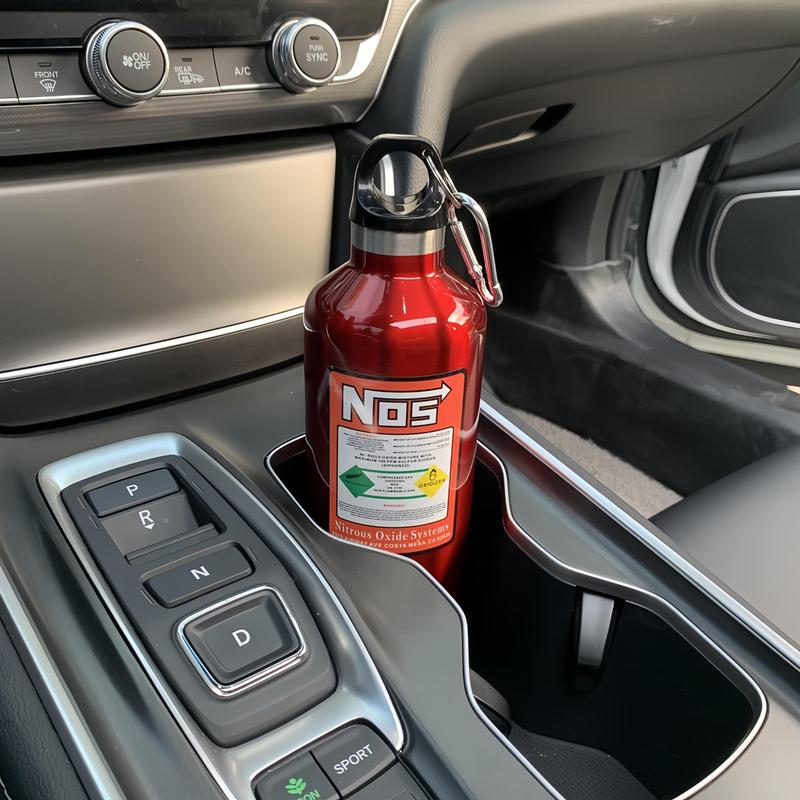 Product Introduction of Car NOS Water Bottle, 1 Count 500ML Stainless Steel Water Bottle, Car Water Cup, Car Interior Accessories for Men & Women, Tumbler, Insulated, Flask, Car Products 7