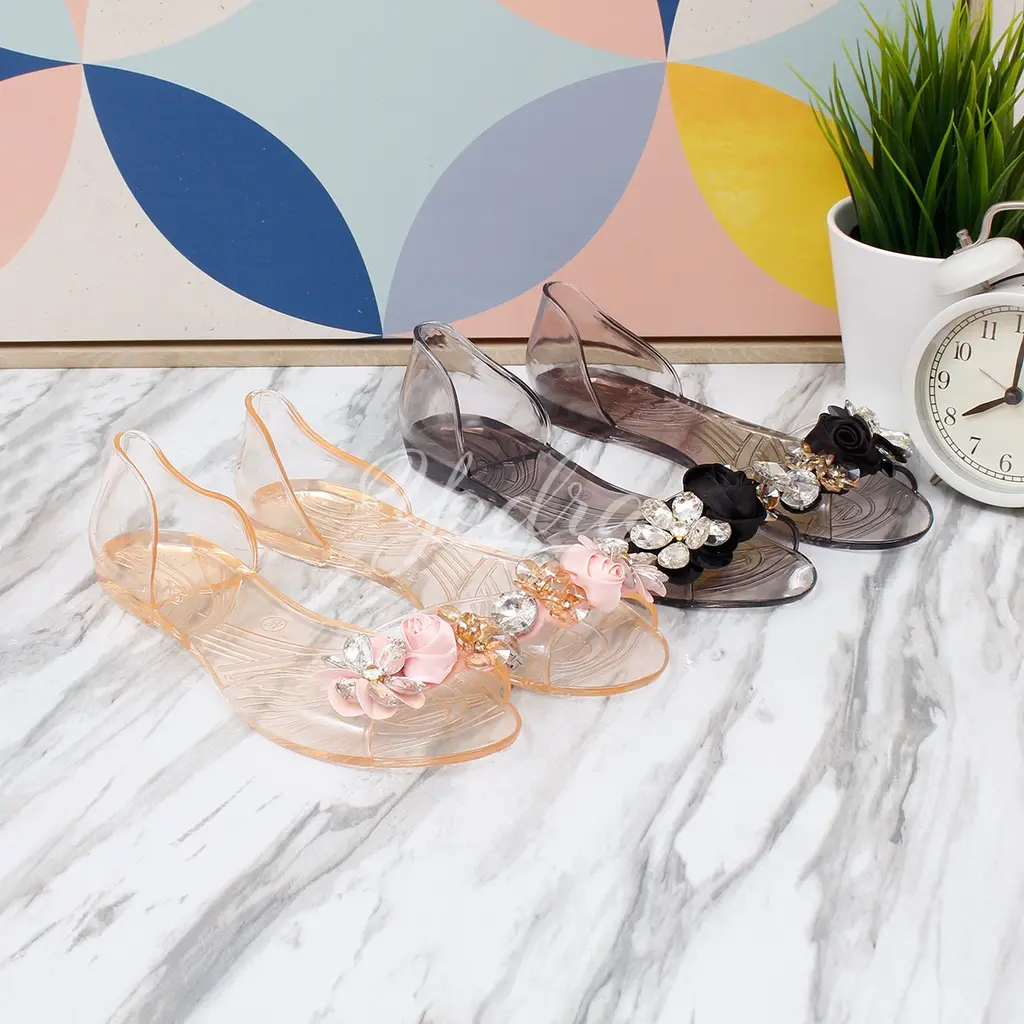 Yodra Addilyn Flat Jelly Shoes YDR228 Real Pict
