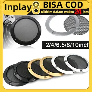 Cover Pelindung Speaker Ukuran 2-10 Inch Bahan Metal Mesh / Grille Tutup Grill Speaker / Decorative Circle Metal Mesh