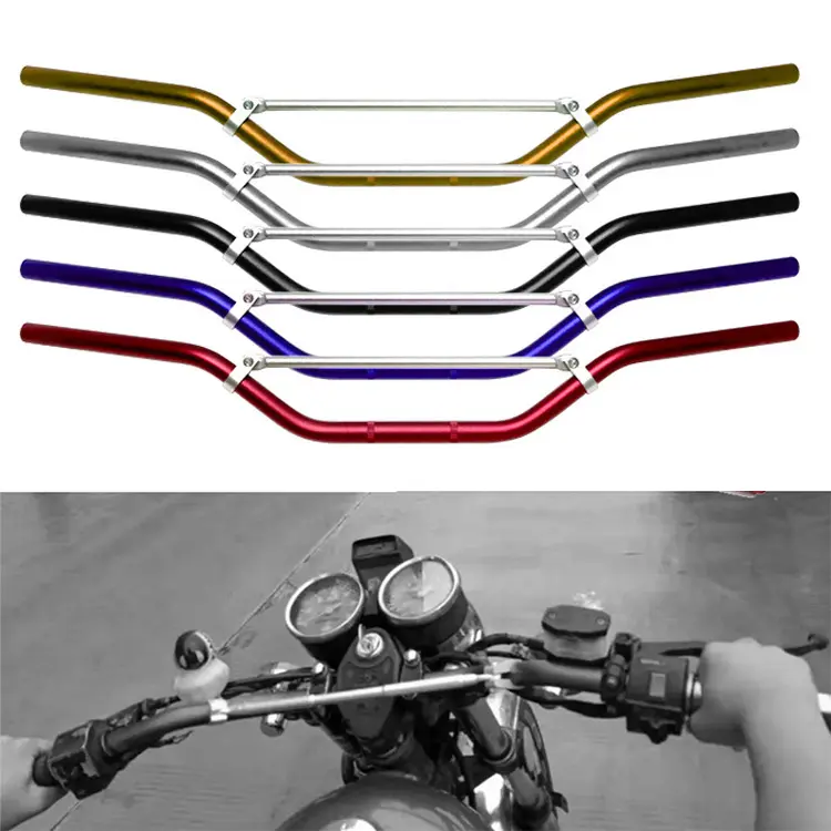 Suitable for Motorcycle Modification Parts 22mm Aluminum Alloy Handlebar Honda MSX125 CB190R Steering Handlebar