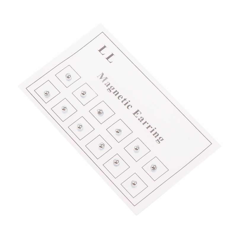 Bông Tai Nam Châm Có Thẻ, 12 Cái, Mũi, Môi, Labret, Stud, Kẻ Lừa Đảo Giả, Không Xỏ Khuyên, Sụn Tragus