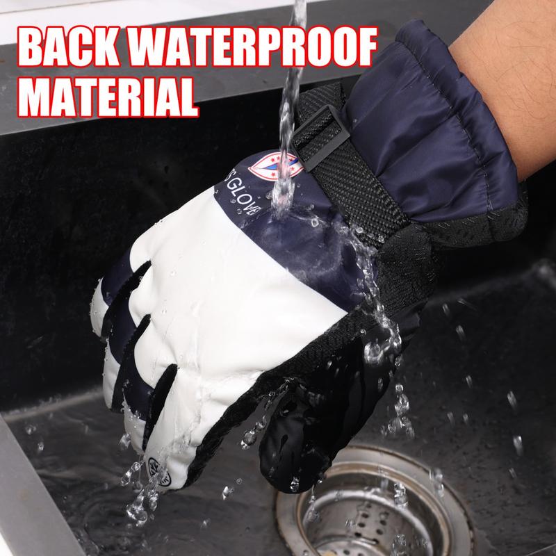 Product Introduction of Winter Skiing Warm Gloves Thickened Adding Velvet Men Women Outdoors Riding Anti Cold Warm Waterproof Material Gloves 22