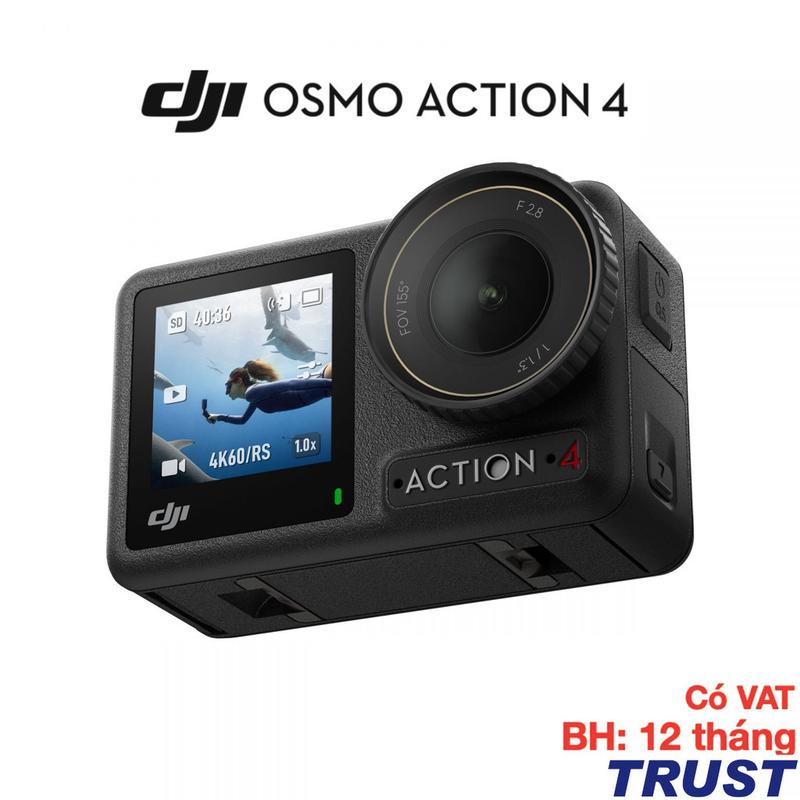 Camera hành động DJI Osmo Action 4 Standard Combo máy quay hành trình 4K 120fps góc siêu rộng