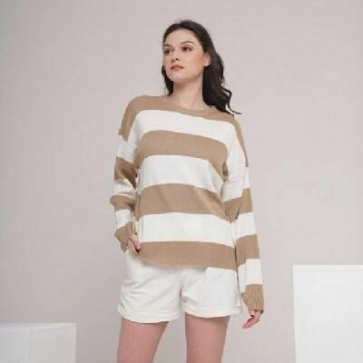 EIRA SWEATER RAJUT PREMIUM baju fit Atasan  Crop  Top  Wanita Knitwear 0