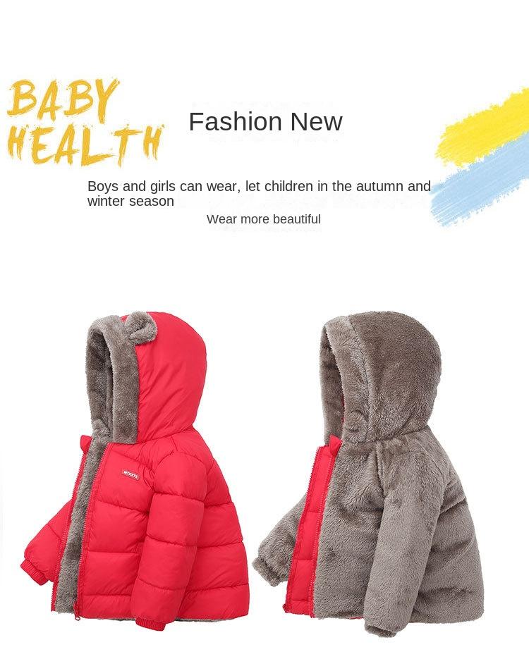 Product Introduction of Áo Khoác Đệm Bông Cho Em Bé YL, Lót Lông Cừu, Dày Dặn, Mùa Đông, Hàng Mới Về, Dành Cho Trẻ Em, Hai Mặt, Áo Khoác Đệm Bông, Thích Hợp Cho Bé Trai Và Bé Gái, Áo Khoác Trẻ Em 3